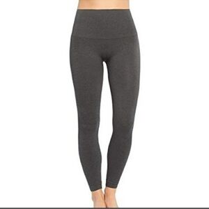 SPANX Look At Me Now Gray Seamless Leggings M